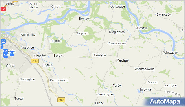 mapa Białołęka, Białołęka na mapie Targeo