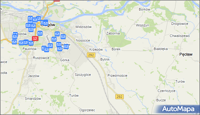 mapa Bytnik, Bytnik na mapie Targeo