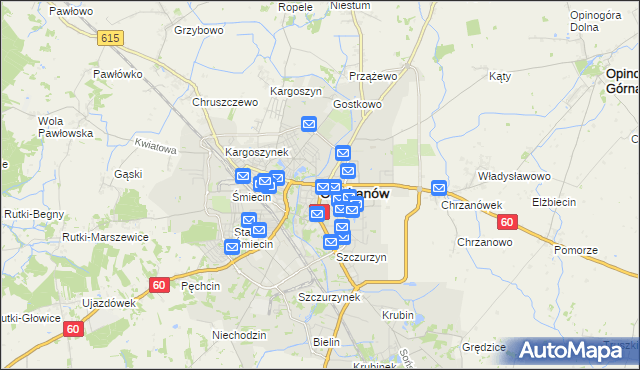 mapa Ciechanów, Ciechanów na mapie Targeo