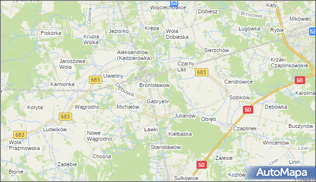 mapa Czachówek, Czachówek na mapie Targeo