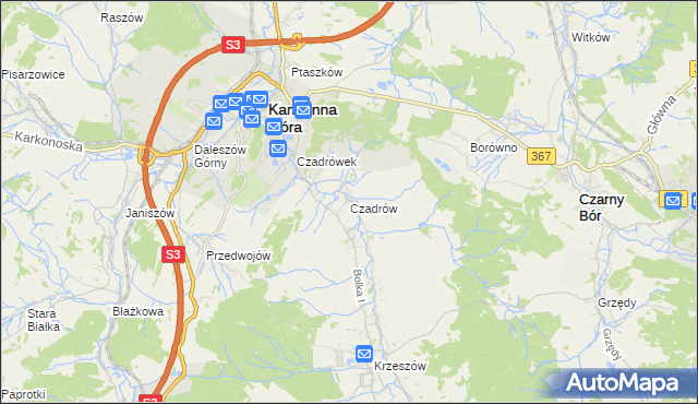 mapa Czadrów, Czadrów na mapie Targeo