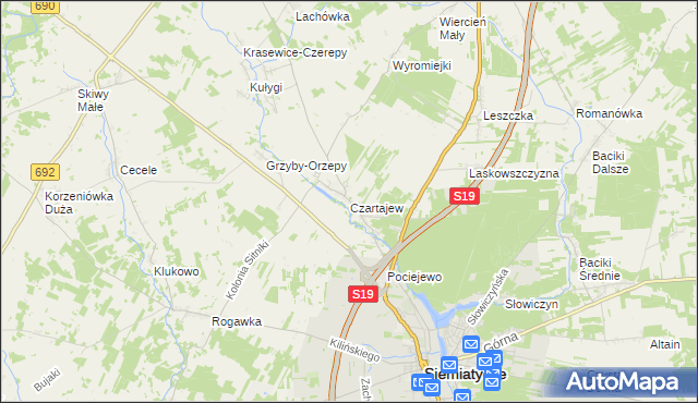mapa Czartajew, Czartajew na mapie Targeo