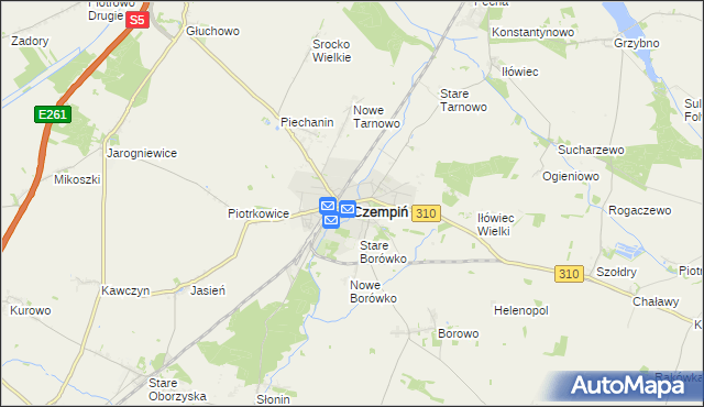 mapa Czempiń, Czempiń na mapie Targeo