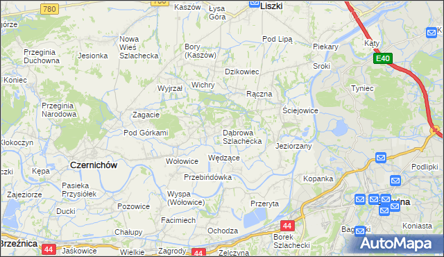 mapa Dąbrowa Szlachecka, Dąbrowa Szlachecka na mapie Targeo