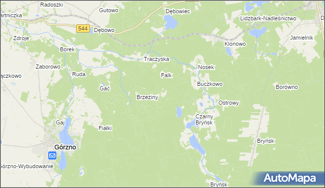 mapa Diabelec, Diabelec na mapie Targeo