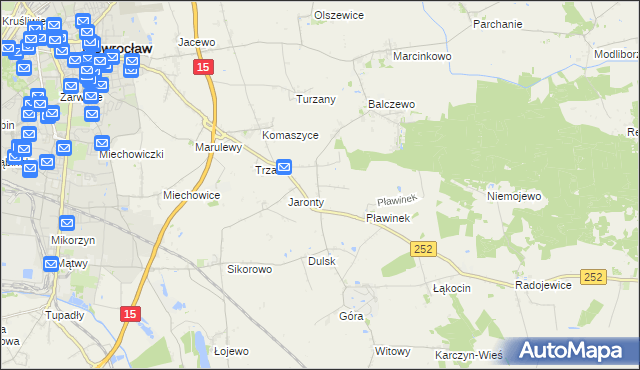 mapa Dziennice, Dziennice na mapie Targeo