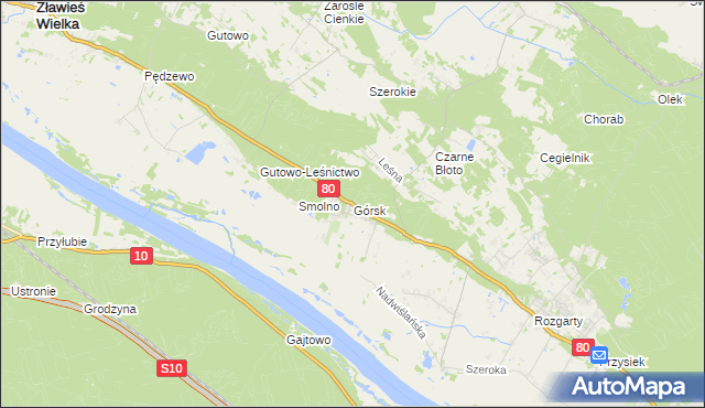 mapa Górsk, Górsk na mapie Targeo