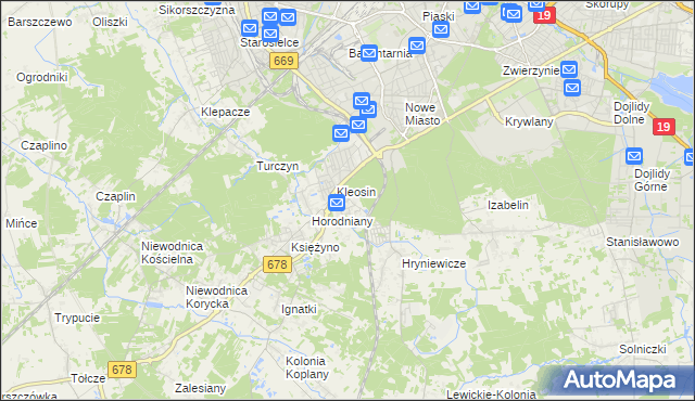 mapa Ignatki-Osiedle, Ignatki-Osiedle na mapie Targeo