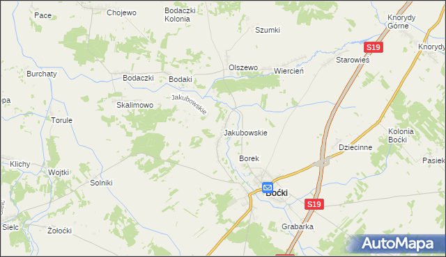 mapa Jakubowskie, Jakubowskie na mapie Targeo