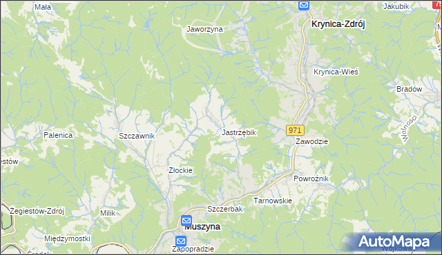 mapa Jastrzębik, Jastrzębik na mapie Targeo