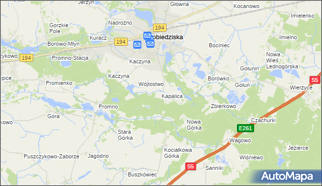 mapa Kapalica, Kapalica na mapie Targeo
