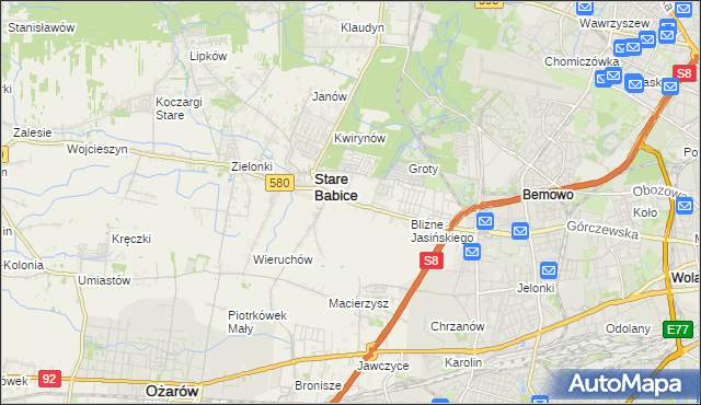 mapa Latchorzew, Latchorzew na mapie Targeo