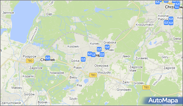 mapa Libiąż, Libiąż na mapie Targeo