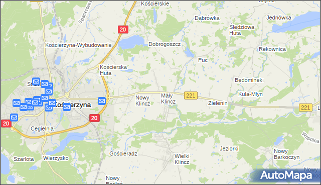 mapa Mały Klincz, Mały Klincz na mapie Targeo