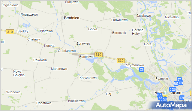 mapa Manieczki, Manieczki na mapie Targeo