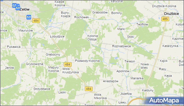 mapa Marszywiec, Marszywiec na mapie Targeo