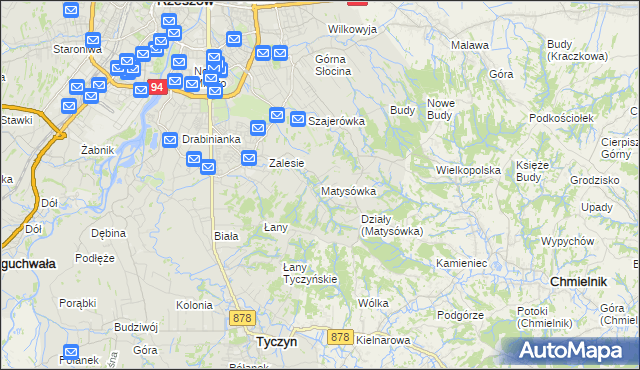mapa Matysówka, Matysówka na mapie Targeo