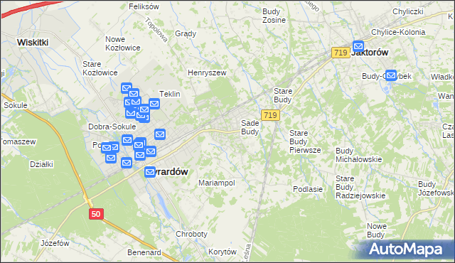 mapa Międzyborów, Międzyborów na mapie Targeo