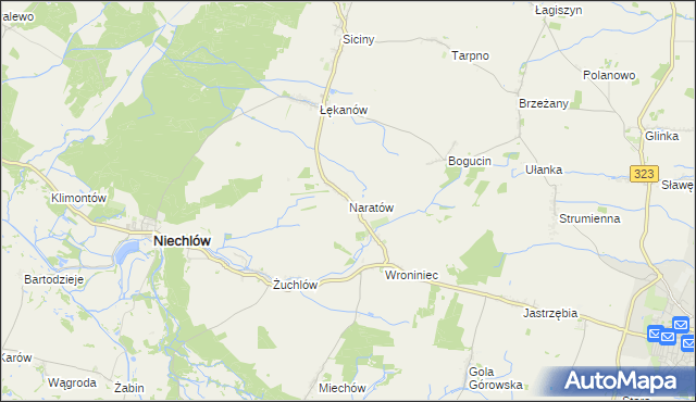 mapa Naratów, Naratów na mapie Targeo