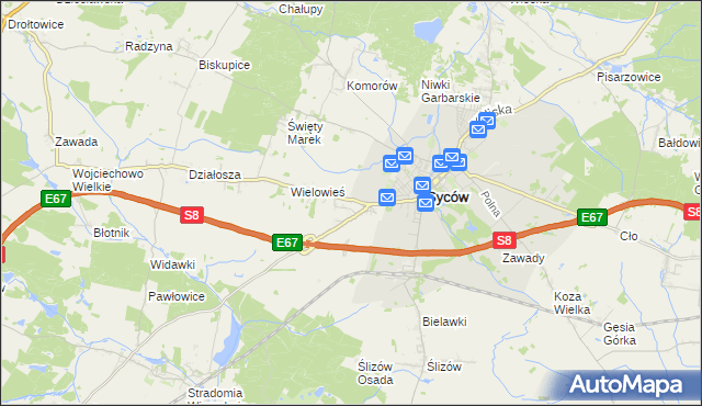 mapa Nowy Dwór gmina Syców, Nowy Dwór gmina Syców na mapie Targeo