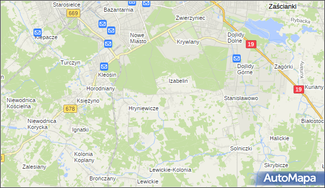 mapa Olmonty, Olmonty na mapie Targeo