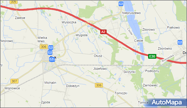 mapa Otusz, Otusz na mapie Targeo