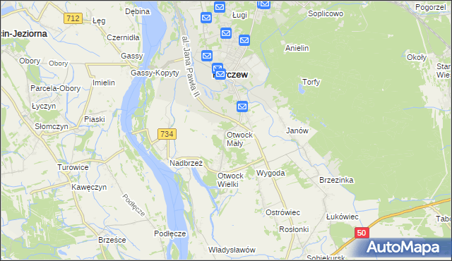 mapa Otwock Mały, Otwock Mały na mapie Targeo