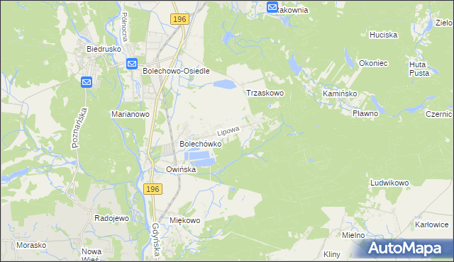 mapa Potasze, Potasze na mapie Targeo