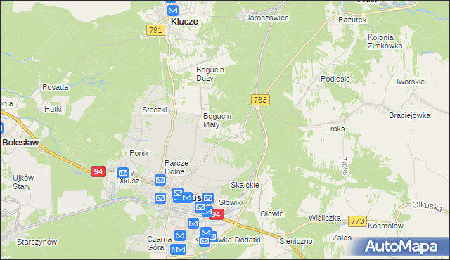 mapa Rabsztyn, Rabsztyn na mapie Targeo