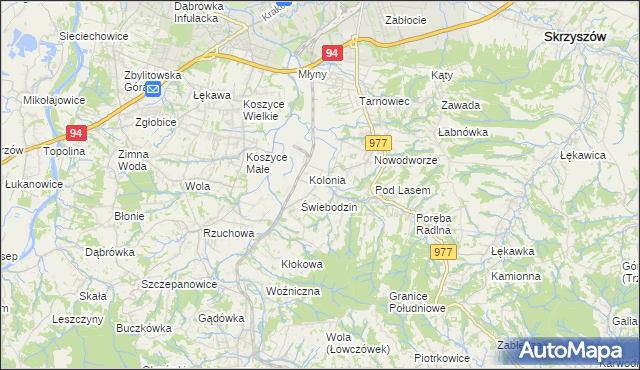 mapa Radlna, Radlna na mapie Targeo