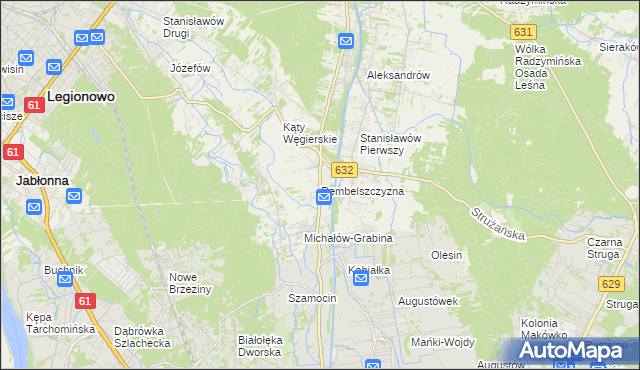 mapa Rembelszczyzna, Rembelszczyzna na mapie Targeo