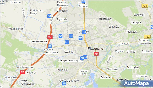 mapa Stara Iwiczna, Stara Iwiczna na mapie Targeo