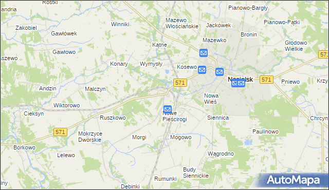 mapa Stare Pieścirogi, Stare Pieścirogi na mapie Targeo