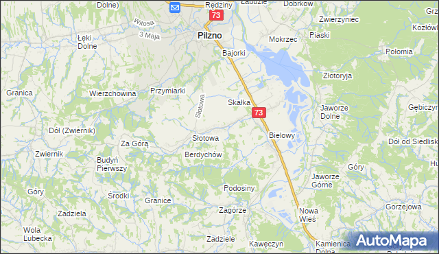 mapa Strzegocice, Strzegocice na mapie Targeo