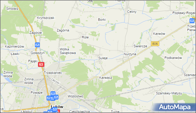 mapa Suleje, Suleje na mapie Targeo