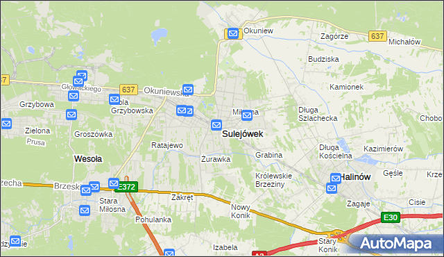mapa Sulejówek, Sulejówek na mapie Targeo