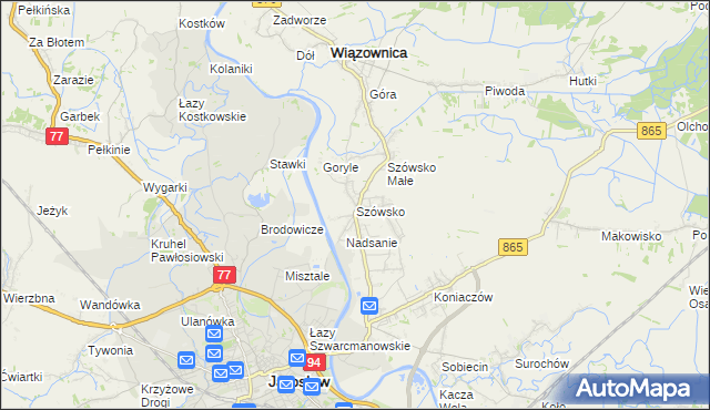 mapa Szówsko, Szówsko na mapie Targeo