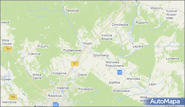 mapa Sztombergi, Sztombergi na mapie Targeo