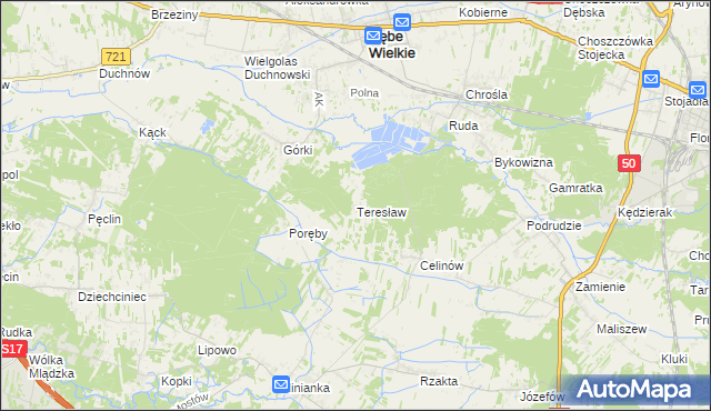 mapa Teresław, Teresław na mapie Targeo