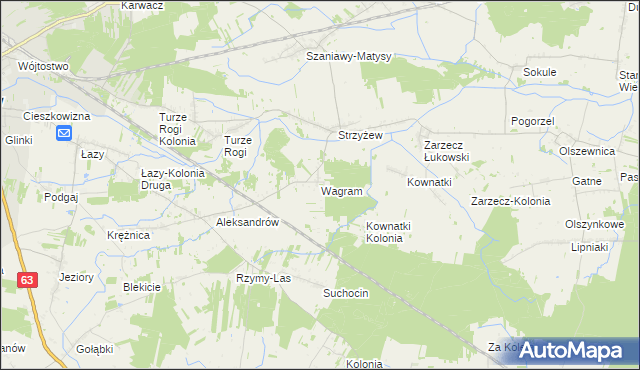 mapa Wagram, Wagram na mapie Targeo