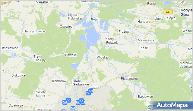 mapa Wioska gmina Syców, Wioska gmina Syców na mapie Targeo