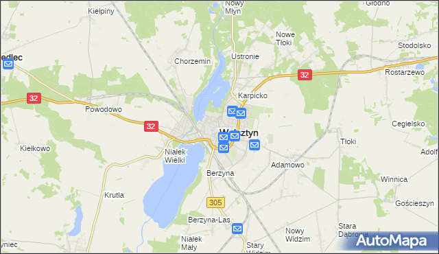 mapa Wolsztyn, Wolsztyn na mapie Targeo