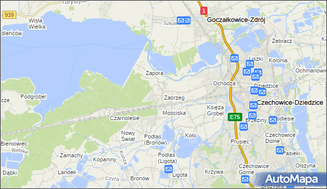 mapa Zabrzeg, Zabrzeg na mapie Targeo