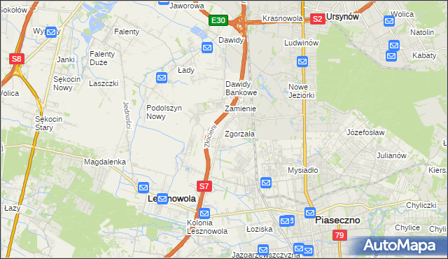 mapa Zgorzała, Zgorzała na mapie Targeo