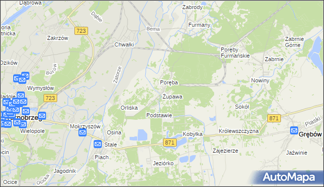 mapa Żupawa, Żupawa na mapie Targeo