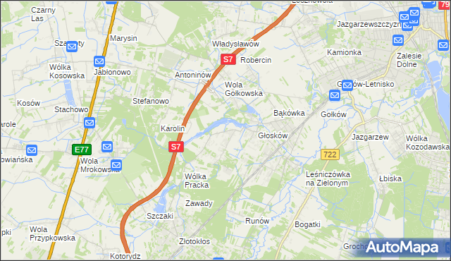 mapa Baszkówka, Baszkówka na mapie Targeo