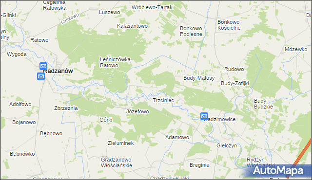 mapa Bieżany, Bieżany na mapie Targeo