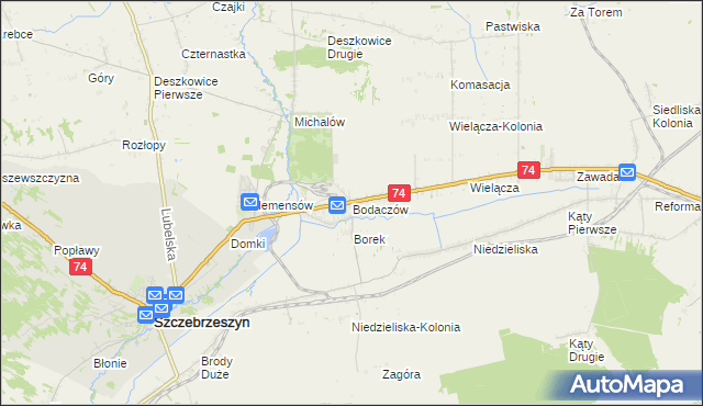 mapa Bodaczów, Bodaczów na mapie Targeo