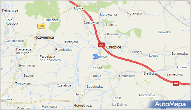 mapa Boratyn, Boratyn na mapie Targeo