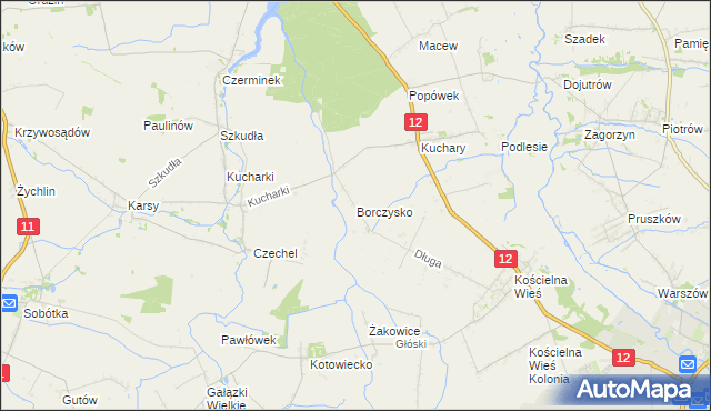 mapa Borczysko, Borczysko na mapie Targeo
